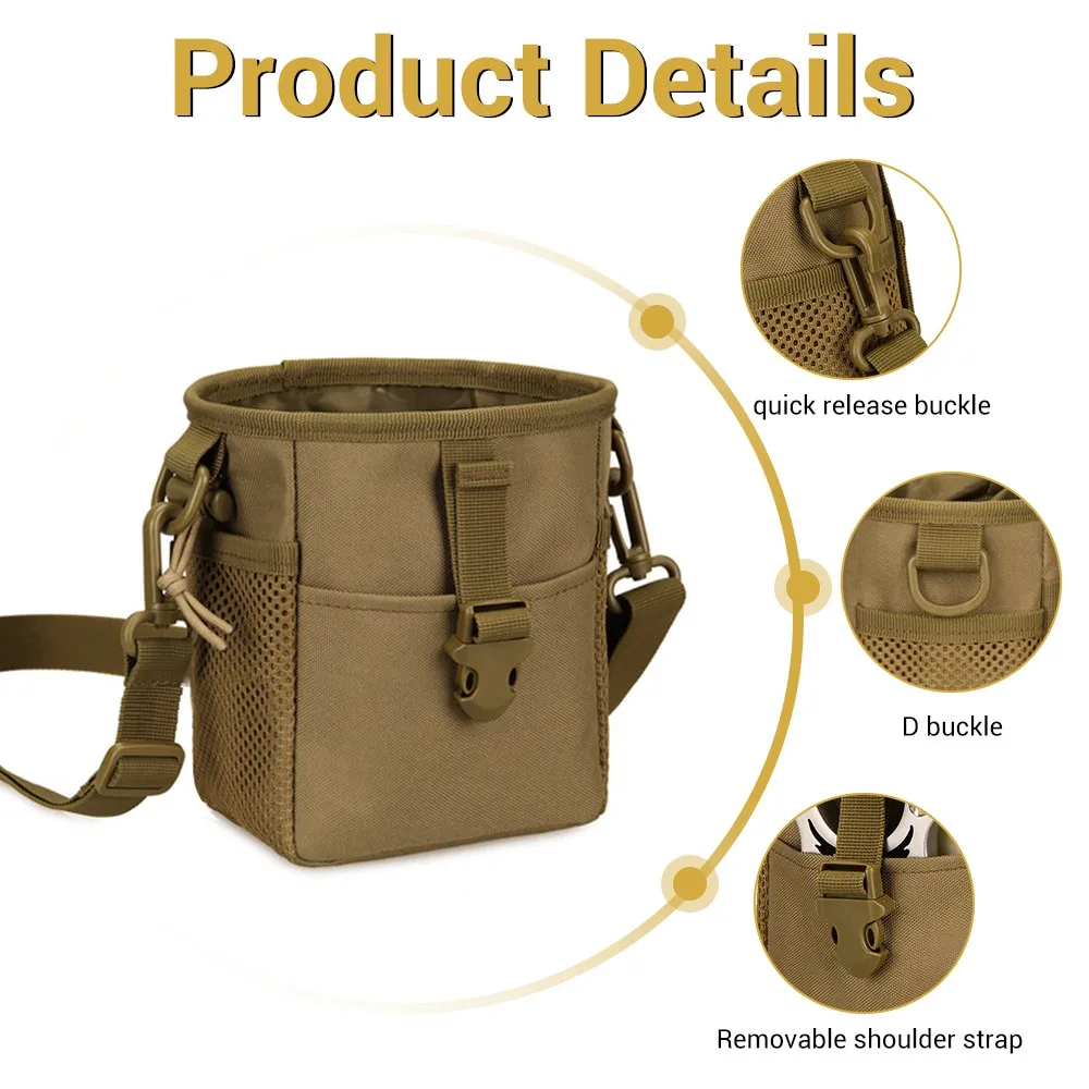 Bags Tactical Molle Drawstring Magazine Dump Pouch Adjustable Military Utility Belt Waist Bag Slingshot Holster Outdoor Ammo Pouch