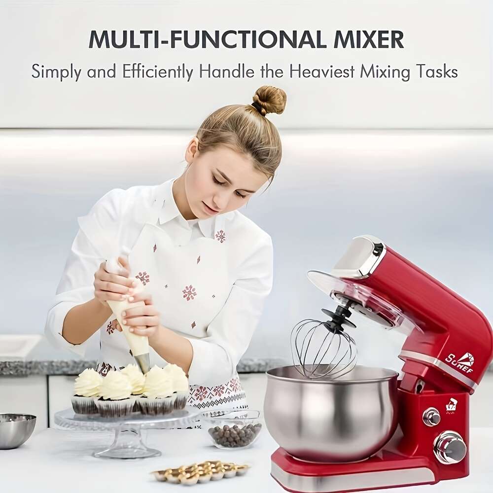 Vollständig multifunktionaler automatischer Teig-Schneebesen für die Küche, elektrischer Lebensmittelmixer, Standmixer, automatischer Küchenmixer