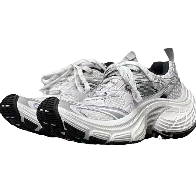 Unisex Tasarımcı Sıradan Ayakkabı 2024 Bahar Çift 10xl Spor Ayakkabı Kalın Sole Renk Blok Gündelik Çok Yönlü Spor Ayakkabı