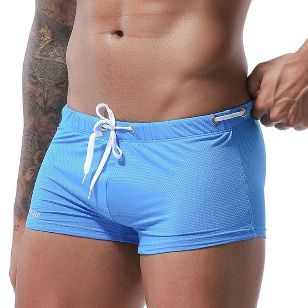 Maillots de bain pour hommes Maillot de bain Boxers Bref Short de bain pour hommes Short de bain sexy Maillots de bain Vêtements de plage Stretch Respirant Trunks Pantalons confortables pour hommes 24327