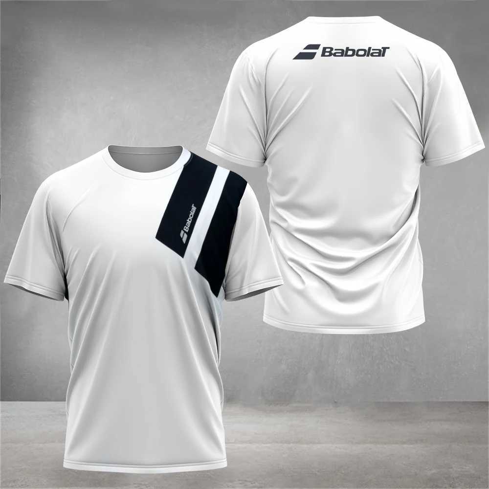 Men's T-Shirts Mens Contrast Tennis Clothing Breathable Summer Golf Clothing With Fitness Short Sleeve Mens Sports Sweater For Badminton 240327