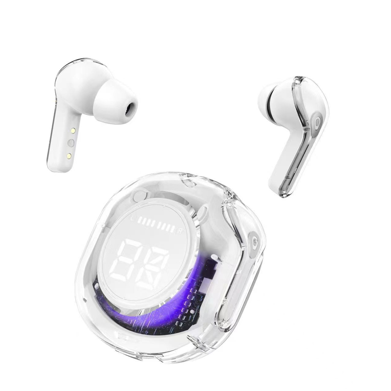 Ultrapods Max Air2 Écouteurs TWS transparents Bluetooth 5.3 Écouteurs sans fil LED multicolore Affichage numérique Gaming In Ear Casque Casque de sport