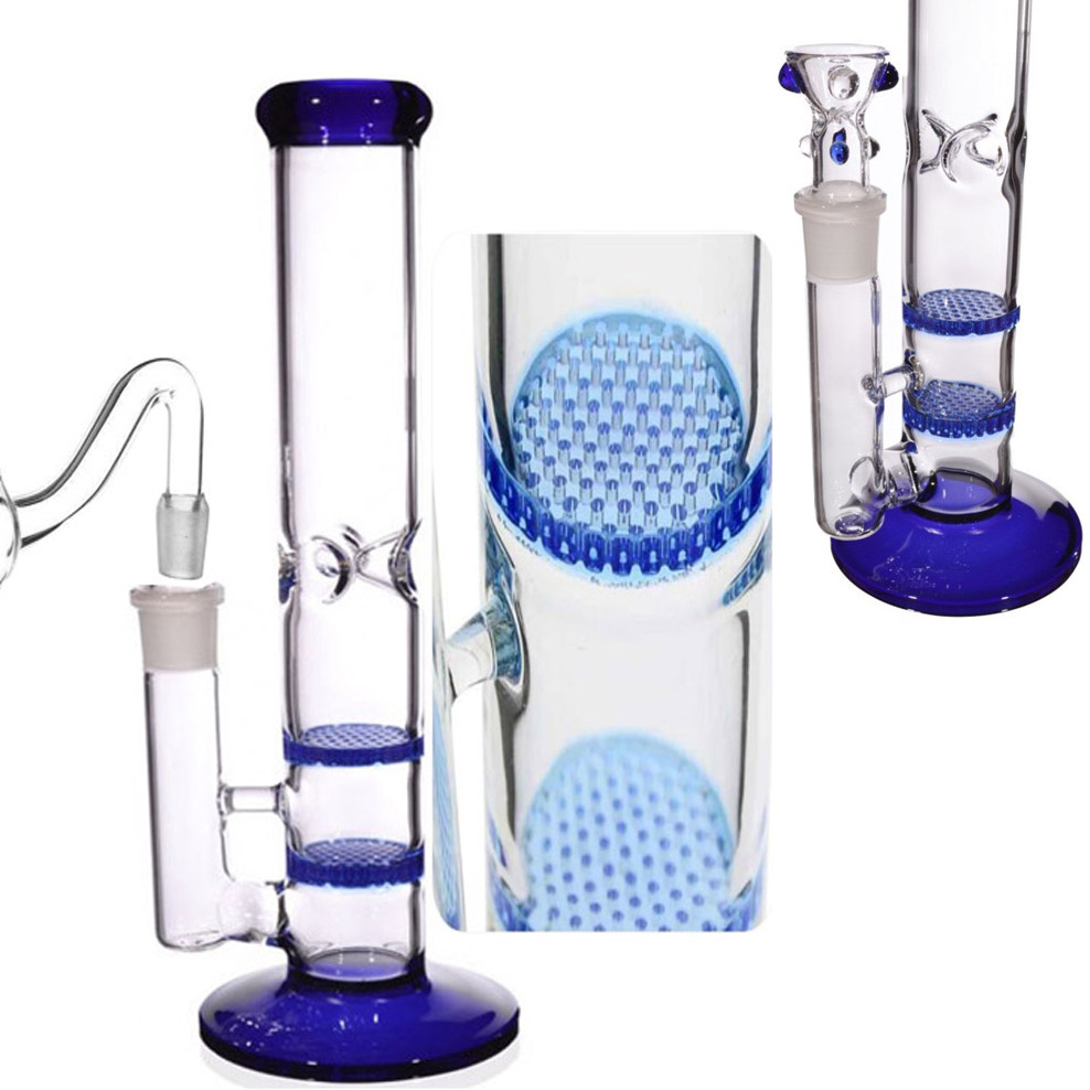 25cm de altura Vidro Bubbler Water Bongs Smoke Glass Pipe Heady Dab Rigs Hookahs Grosso Bongo de óleo de vidro com junta de 14mm