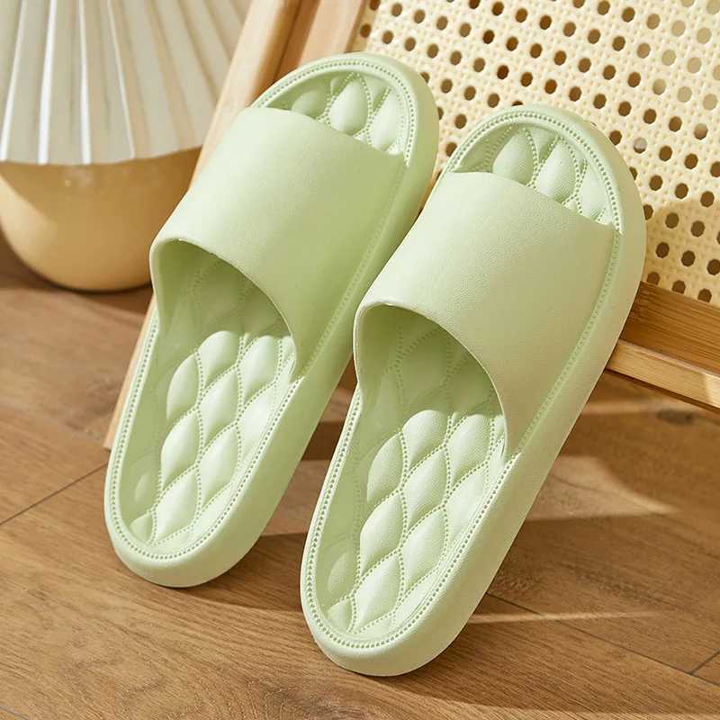 Pantoufles pantoufles été femmes intérieur toboggan plancher plat Soes Eva Flip antidérapant salle De bain Ome Zapatillas De ombre H240327