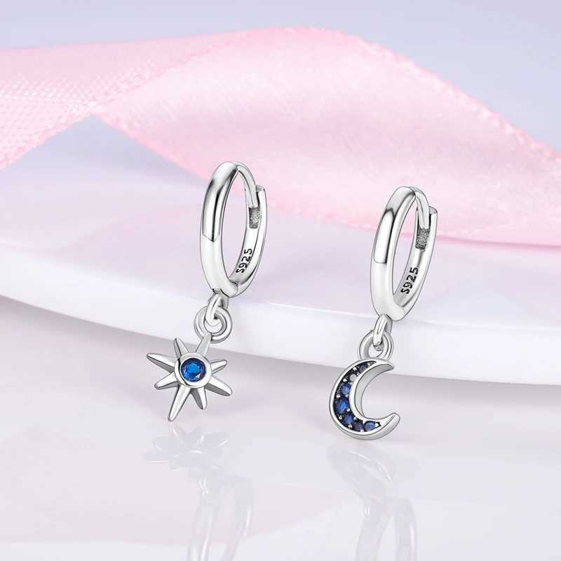 Hoop Huggie Fashion Chrysantheme Geometrische Runde Ohrringe für Frauen 925 Zirkon Schmuck 24326