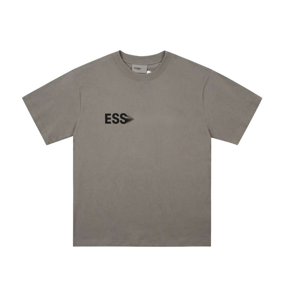 Tees ess t-shirt designer original kvalitet kvinnor t-shirt multi tråd bröst bokstav präglad t-shirt hög gata lös kort ärm