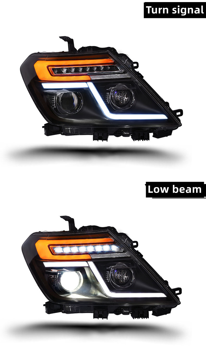 Scheinwerfer für Nissan Patrol Y62 2012–20, 18 LED-DRL-Scheinwerfer, dynamische Montage, Blinker, Auto-Frontleuchte