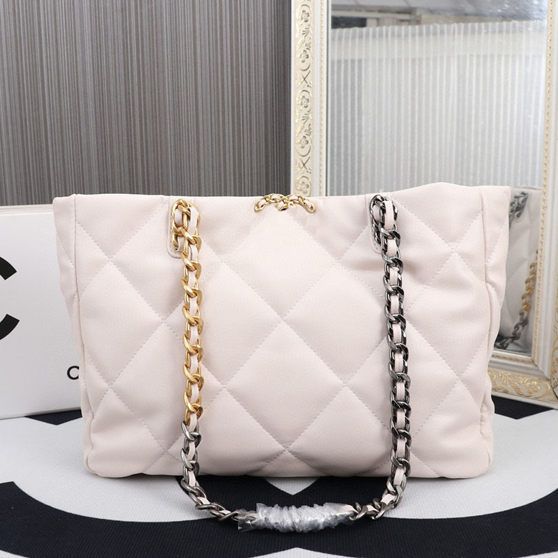 Designer Shopping Bags High quality sheepskin Tote bag Women chain handbag Shoulder Bag Large capacity Travel Cross body Messenger wallet 37cm