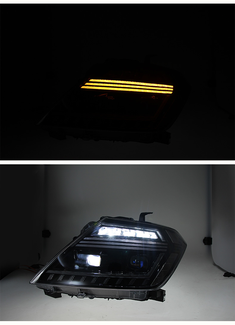 تصميم السيارة لسيارة Nissan Patrol LED الأمامية 2013-20 18 Y62 DRL Turn Signal High Beam Angel Lights Assembly Assembly