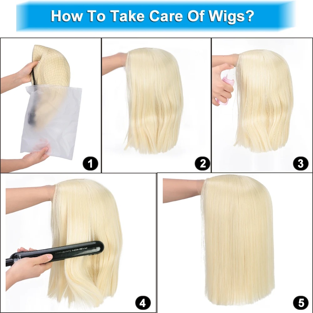 Perruque Lace Wig synthétique Hd, perruque Bob courte et lisse avec raie centrale, reflets blonds, roses, oranges, cheveux de Cosplay pour femmes