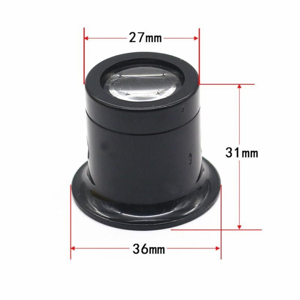 Moda óculos de sol quadros monocular lupa 5x 10x portátil lente lupa joalheiro relógio lupa ferramenta olho lente reparação kit278m