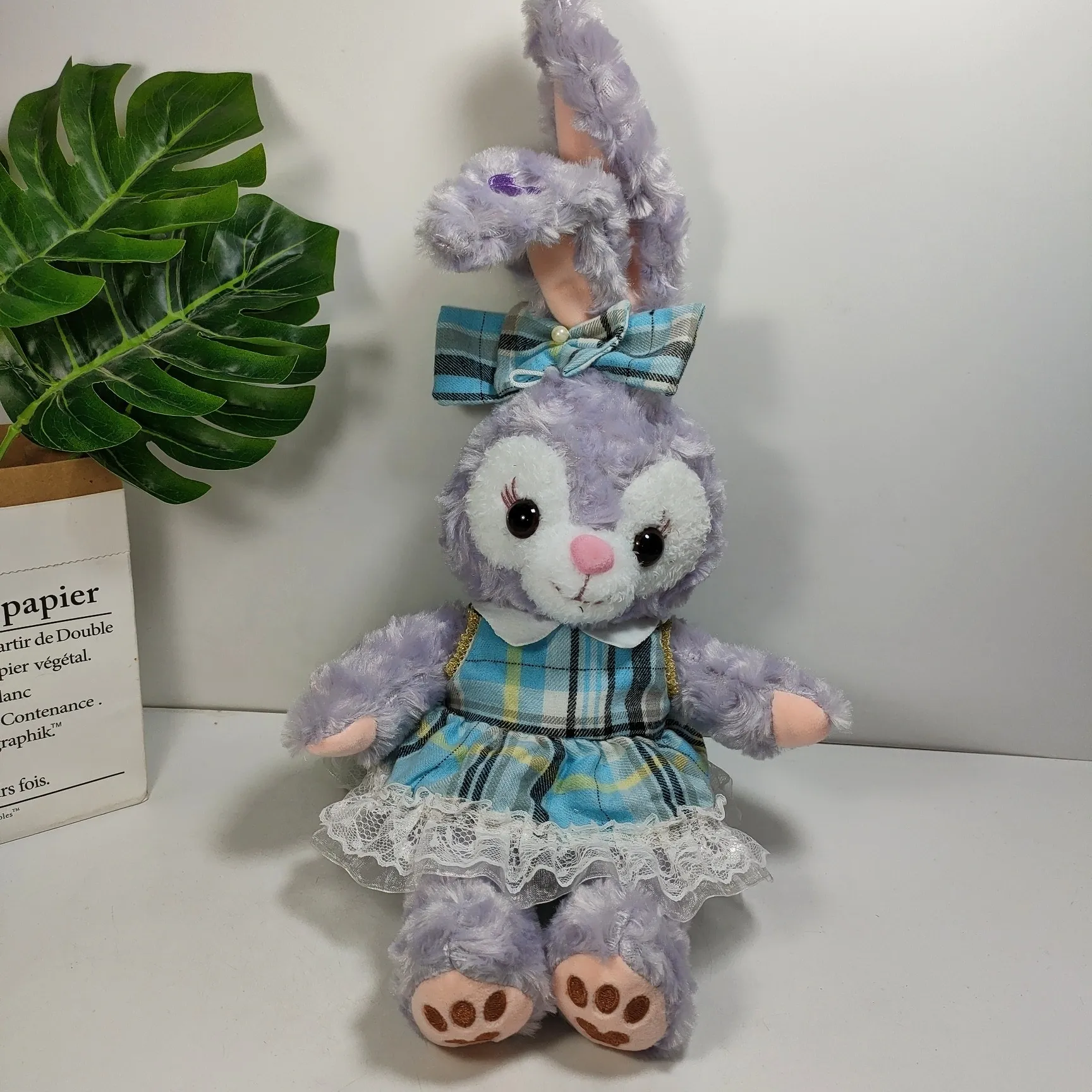 Śliczna kratona spódnica królika Plush Toys dla dzieci gry towarzysze wakacyjne dzieci prezent na pchanie zwierząt dekoracje pokoju
