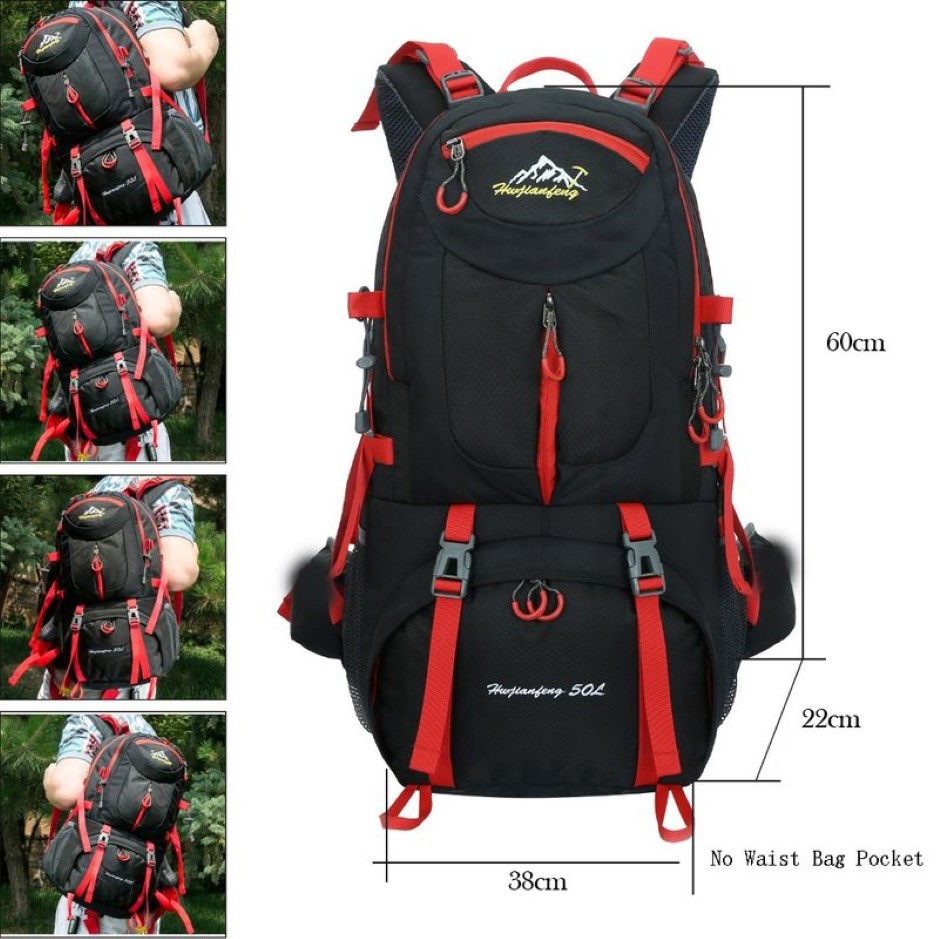 Duffel Bags 60L Sports Backpack Outdoor Backpacks Waterproof Sports Bags Camping Hiking Travel Rucksack Trekking Bag For Men 22092260l