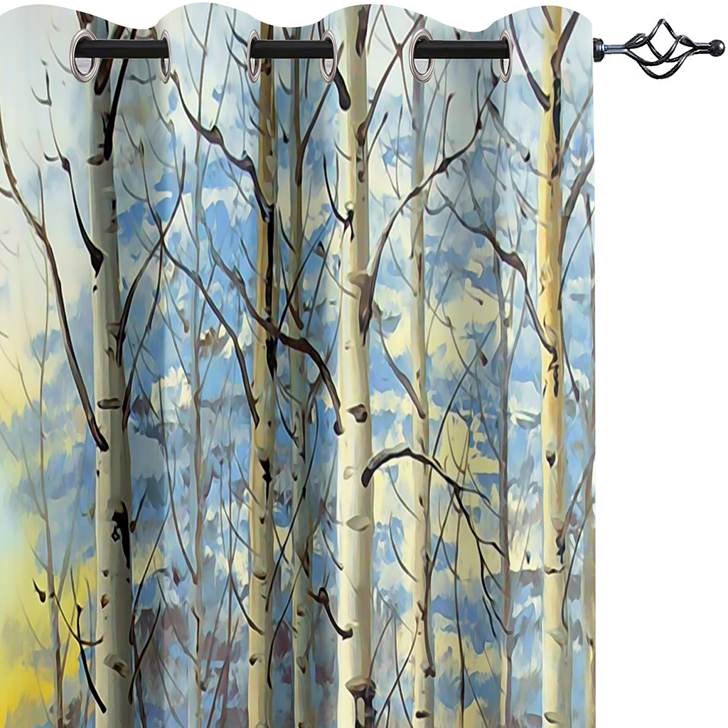 3D Printing Shower Curtain Polyester Waterproof nature scenery curtains 3D Printed Waterproof Shower Curtain landscape curtains