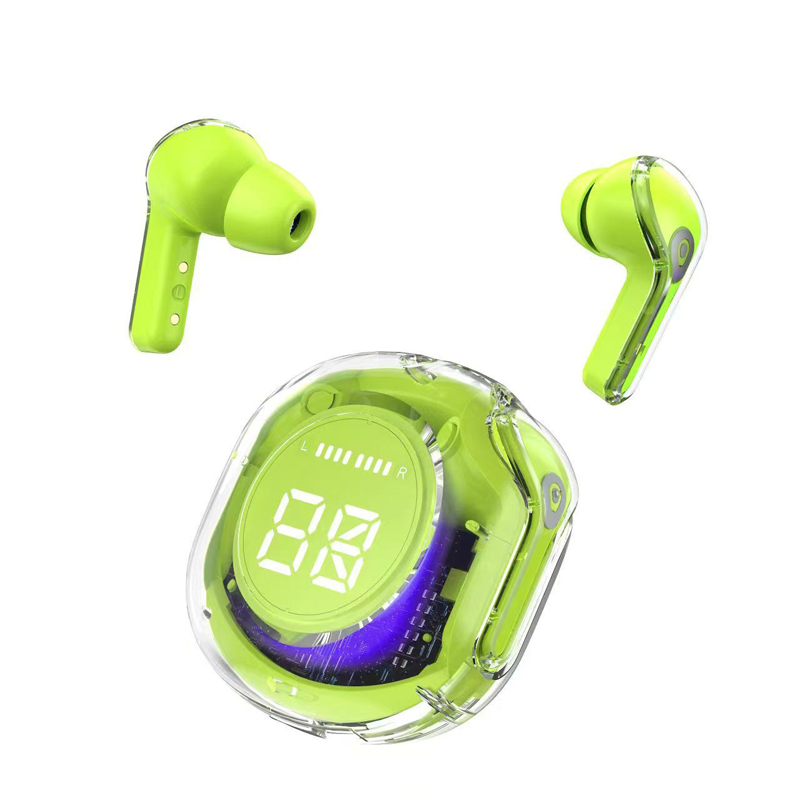 Ultrapods max Air2 sans fil TWS écouteurs conception transparente écouteurs Sport jeu casques avec affichage LED étui de charge clair