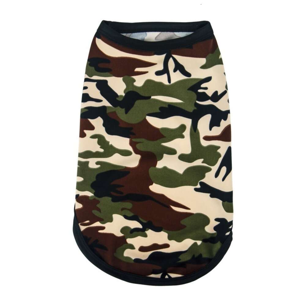 XS-2xl Camouflage Print Puppy Kittake Kamizel Kamizelka T-shirt Pet Ubrania dla małego psa chłopca dziewczyna