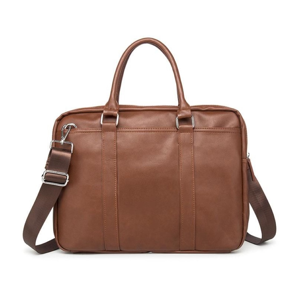 FEIDIKABOLO Famous Brand Business Men Briefcase Bags Man Shoulder Bag Leather Laptop Simple Men's Handbag bolsa maleta229q