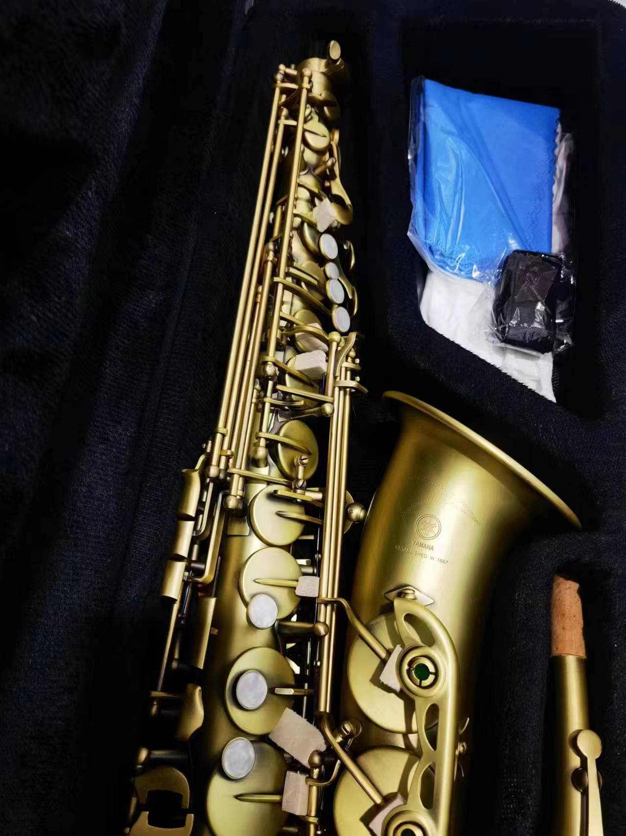 New Alto Sax Reference Brass Saxophone Antique brushed satin finish YAS-62 Model Professional musical instruments Sax