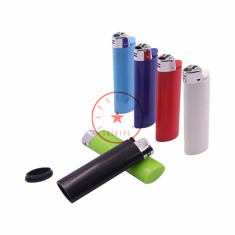 Latest Smoking Colorful Plastic Herb Tobacco Pill Stash Case Portable Innovative Lighter Style Hide Sealed Storage Box Mini Pocket Container Handpipes Holder DHL