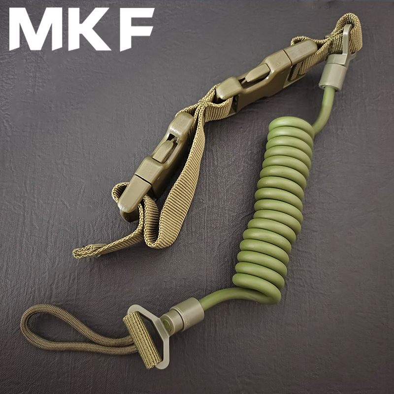 Outdoor multifunctional safety rope anti loss outdoor fan spring wear-resistant elastic hanging rope