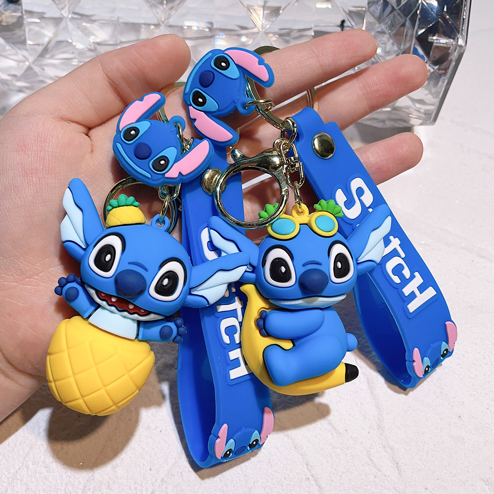 Fashion Cartoon Movie Character Keychain Rubber And Key Ring For Backpack Jewelry Keychain 326018