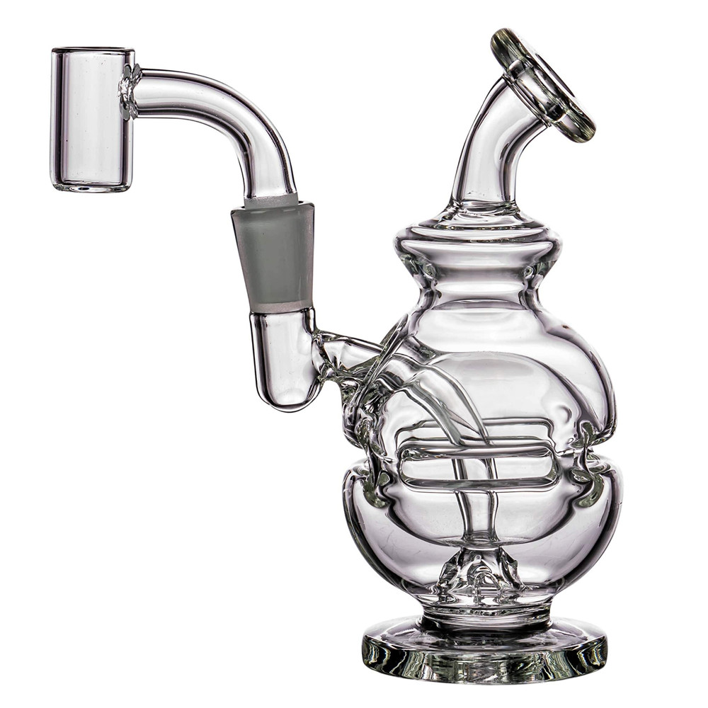 Bongs d'eau en verre épais recycleur Dab Rigs barboteur Fab oeuf percolater plate-forme pétrolière Bong fumer tuyau narguilé accessoires