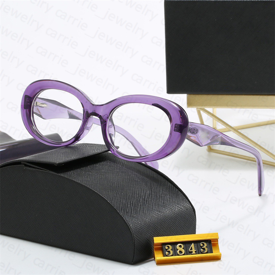Designer Sunglasses Oval Non-prescription Casual Transparent Glasses for Women Mens glass Eyeglasses