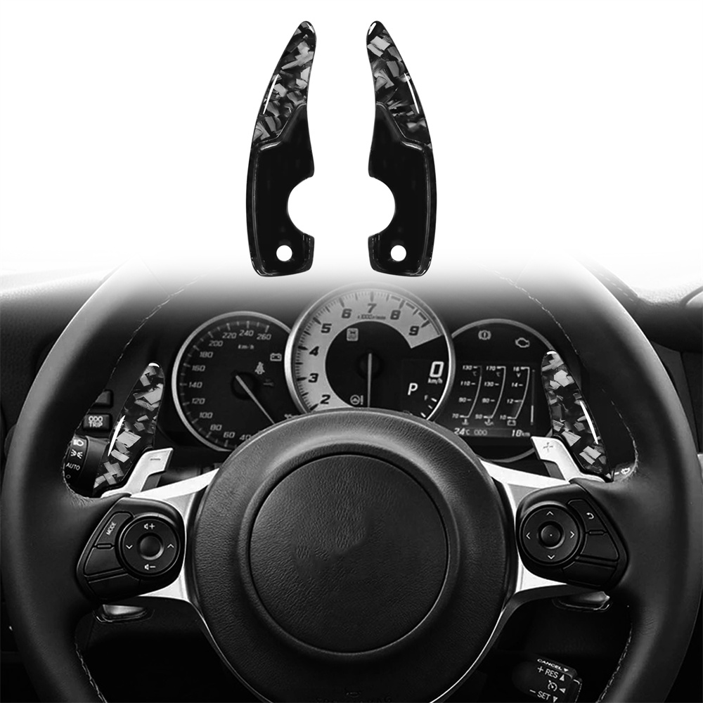 Accessoires modifiés de commande centrale de volant de style de voiture palette de changement de vitesse pour Toyota GT 86 12-16/Subaru BRZ 12-16 prolongateur de manette de vitesse en carbone