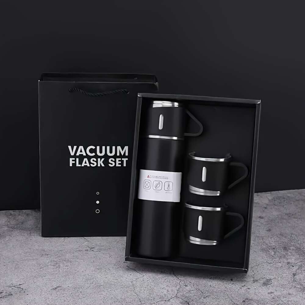 500ml/16.91oz Paslanmaz Çelik Yalıtımlı Su Kupası - Seyahat, Açık Hava Sporları ve Araba Sürüşü İçin Sızdır Yalan Vakum Tumbler