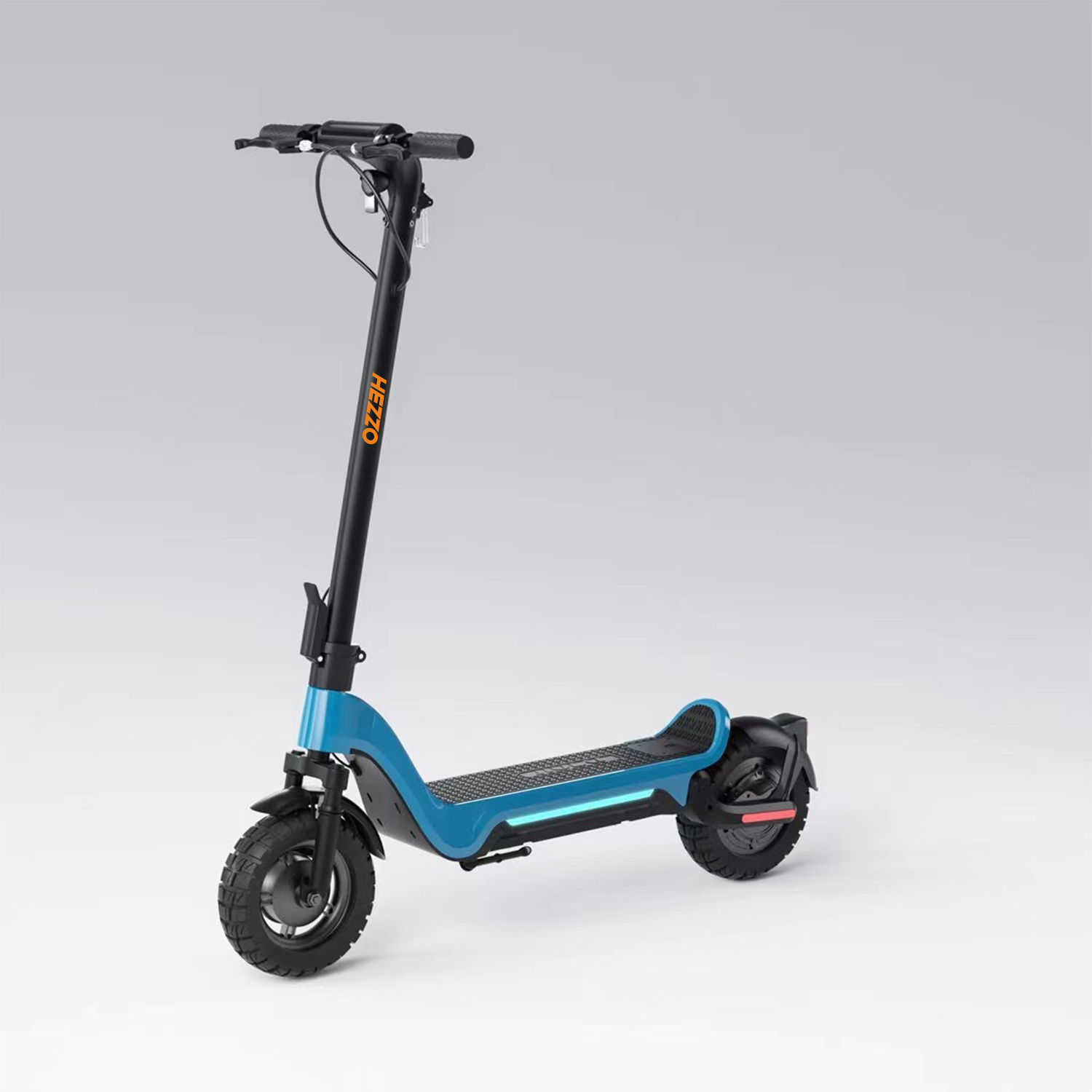 HEZZO F5 Dual Motor Escooter 1200W 48V 10Inch Draagbare Off Road Scooter 18Ah Max. Snelheid 28Mph Dubbele Schokdemper Schijfremmen Opvouwbare Kick Scooter Gratis Verzending