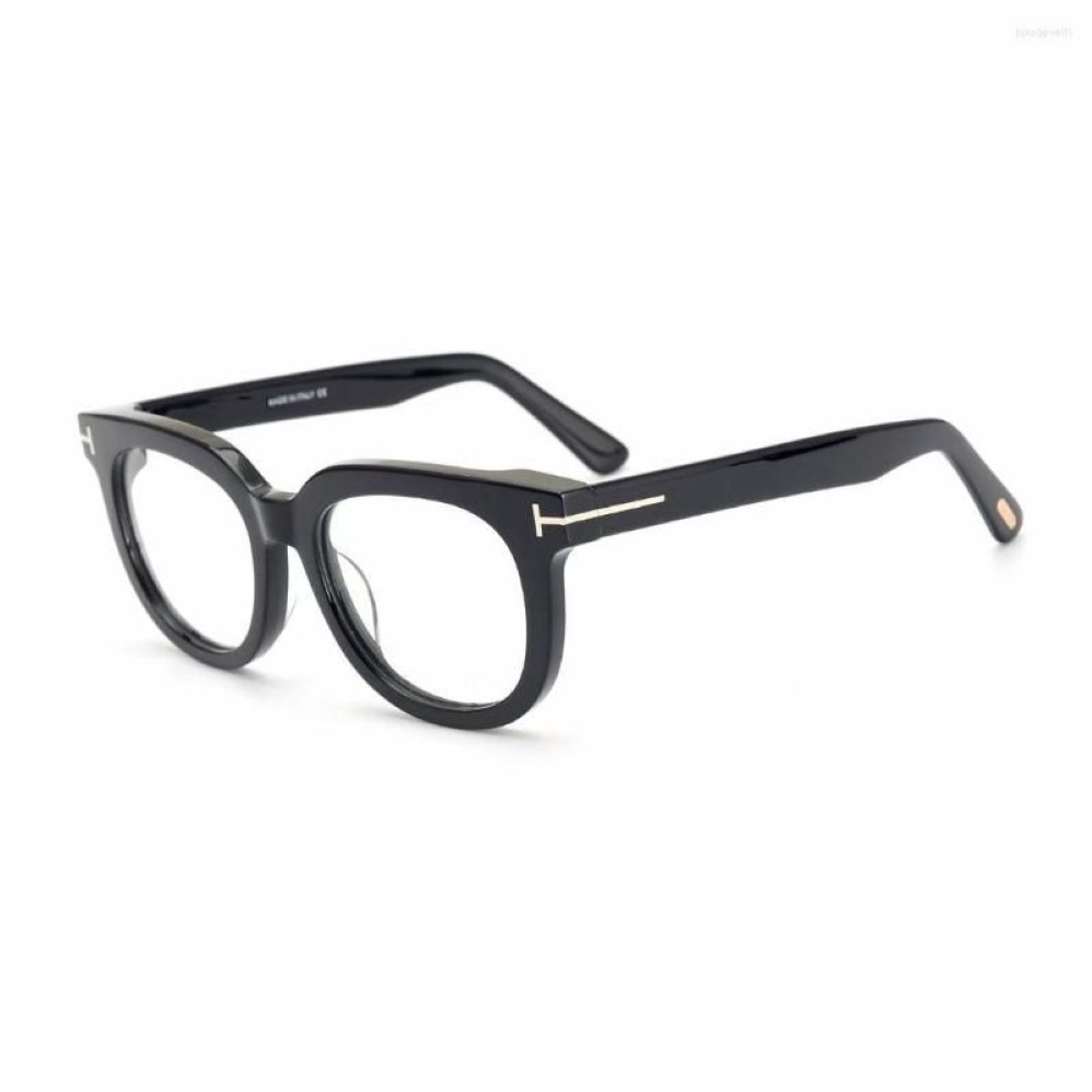 Güneş Gözlüğü Çerçeveleri Kadınlar için Retro Gözlükler Erkekler Lurury Acetate Eyewear Oval Büyük Yüz Miyopi Optik Gözlükler276a