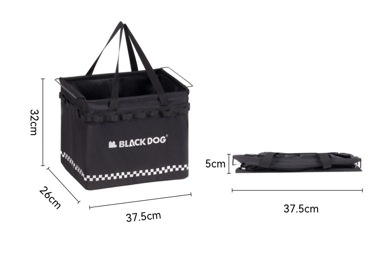 Blackdog Traveler Outdoor Storage Basket Camping Equipment Folding Storage Large Capacity Portable Storage Bag