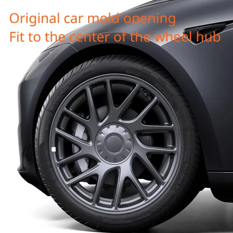 تغطية مركز مركز Tesla Model 3+ 18 بوصة من Hubcaps تغطية زخرفية Center Center Caps New Model 3 Highland 2024 Accessories