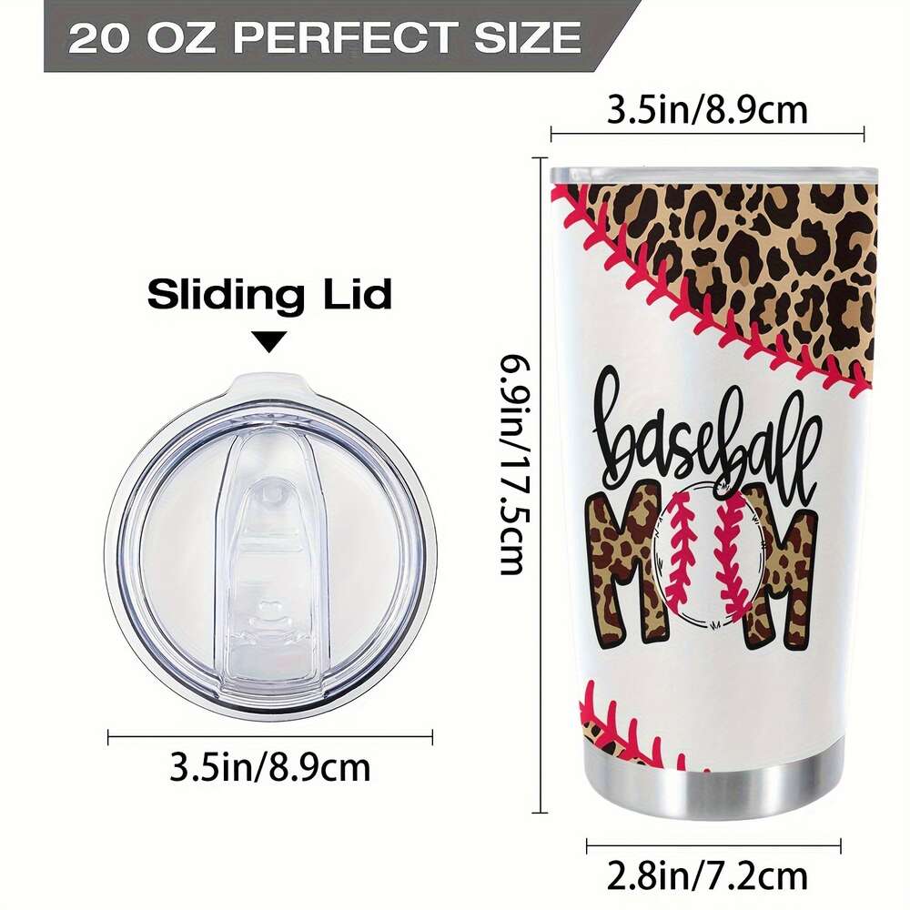 20oz Cup Stainless Steel Tumbler, Leopard Pattern Ing Print Double Wall Vacuum Insulated Travel Mug, Gifts for Parents, Relatives and Friends