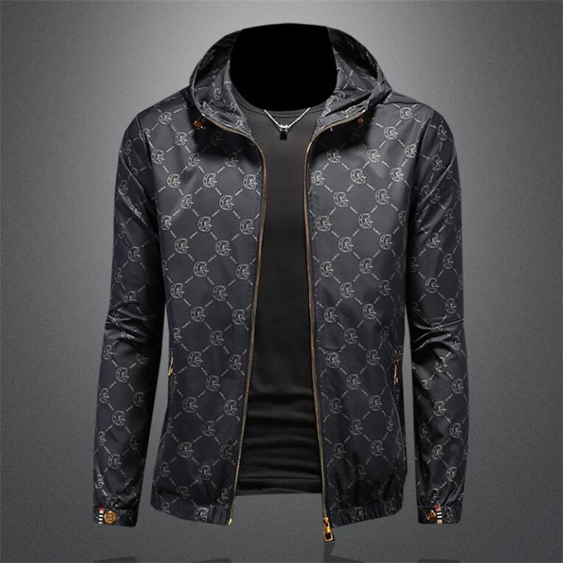 Ny 2024 Luxury Designer Mens Jacket Spring Autumn Coat Fashion Jackets Sport Windbreaker Casual Zipper Coats Man Pattern Printing Ytterkläder Kläderstorlek M-5XL