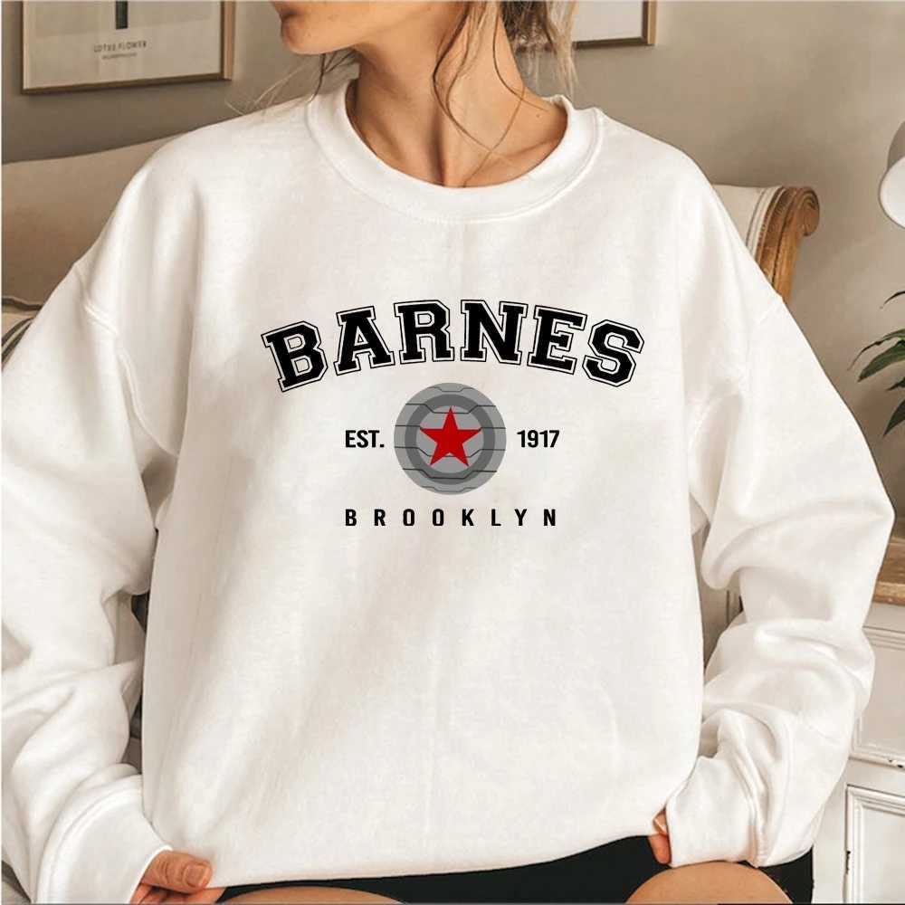 Bluzy damskie bluzy z kapturem dla kobiet w stylu Barnes 1917 Bluza Women Bucky Winter Soldier Pullover TV Program Inspired Superhero Cwerneck 24328