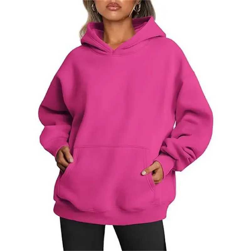 Dames Hoodies Sweatshirts Dames Vrouwelijk Zacht sweatshirt Fleece Meisjeskleding Winter Capuchon Dames Stijl Type Paars Wit Hoodie S-5x 24328