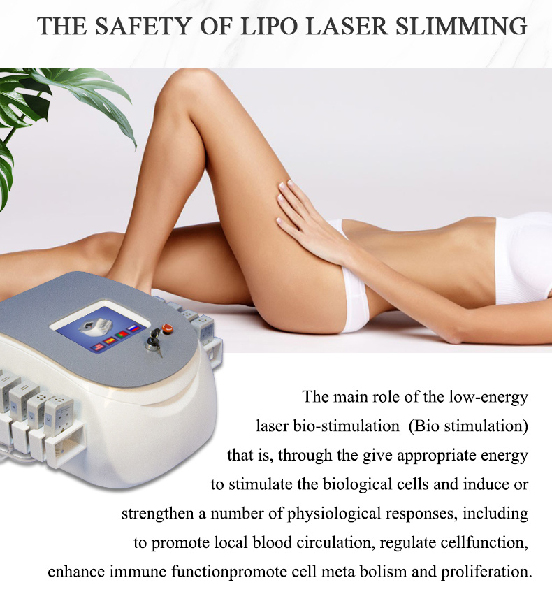 Lipo ليزر فقدان الوزن آلة التجميل آلة محمولة الطول الموجي مصابيح