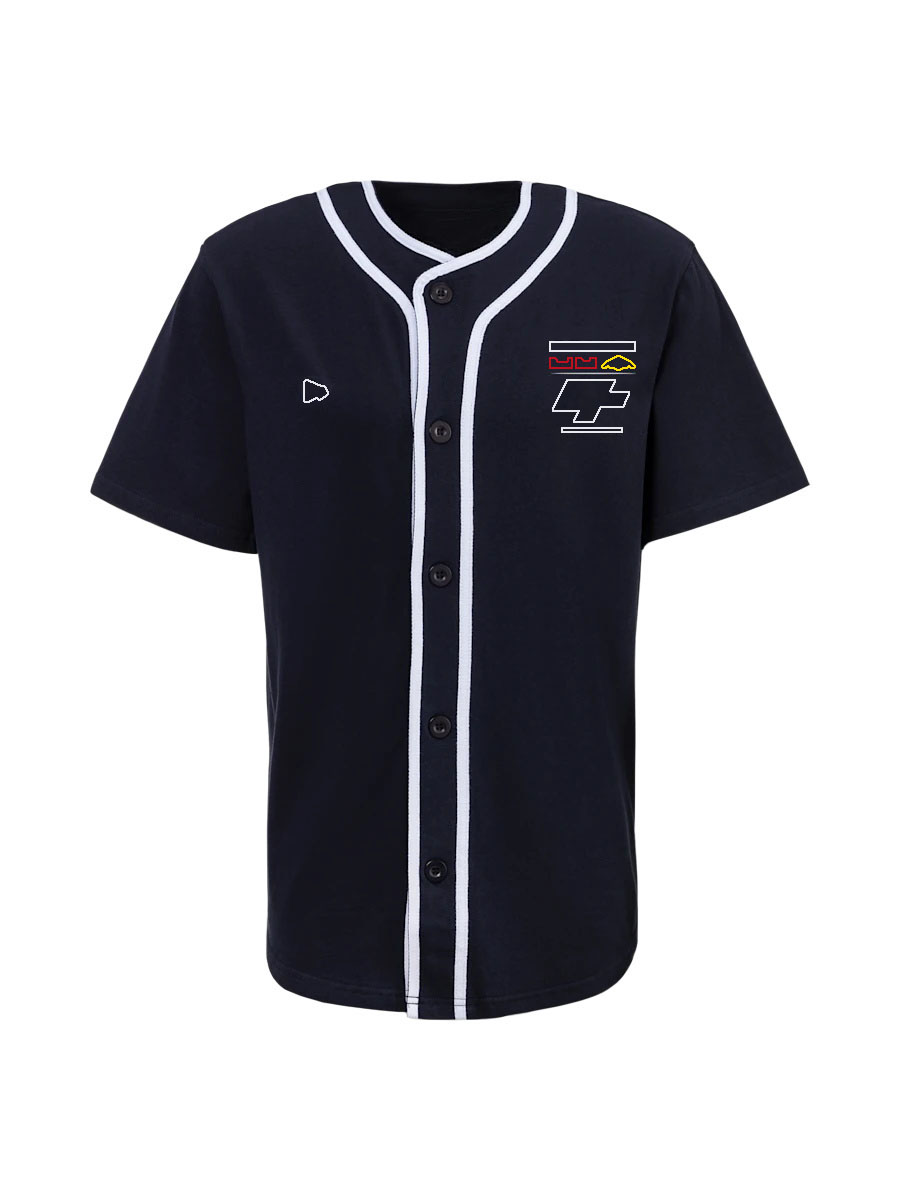 2024 F1 Mens Baseball Jersey Button Krótkie koszule z krótkim rękawa