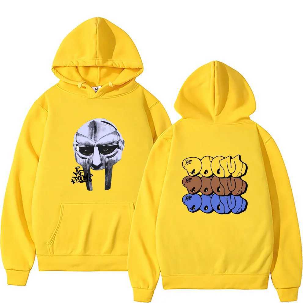 Sweats à capuche pour hommes Sweatshirts Rappeur MF Doom Mask Madlib Madvillain Graphique Imprimé À Capuche Hommes Hip Hop Mode Tendance Sweat Mâle Vintage Sweats À Capuche Surdimensionnés 24328