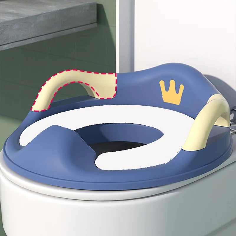 Täcker bärbar toalettstol täcke heminredning mjuk pvc kudde barns potten toalett dyna baby potta träning säte barn rese potta