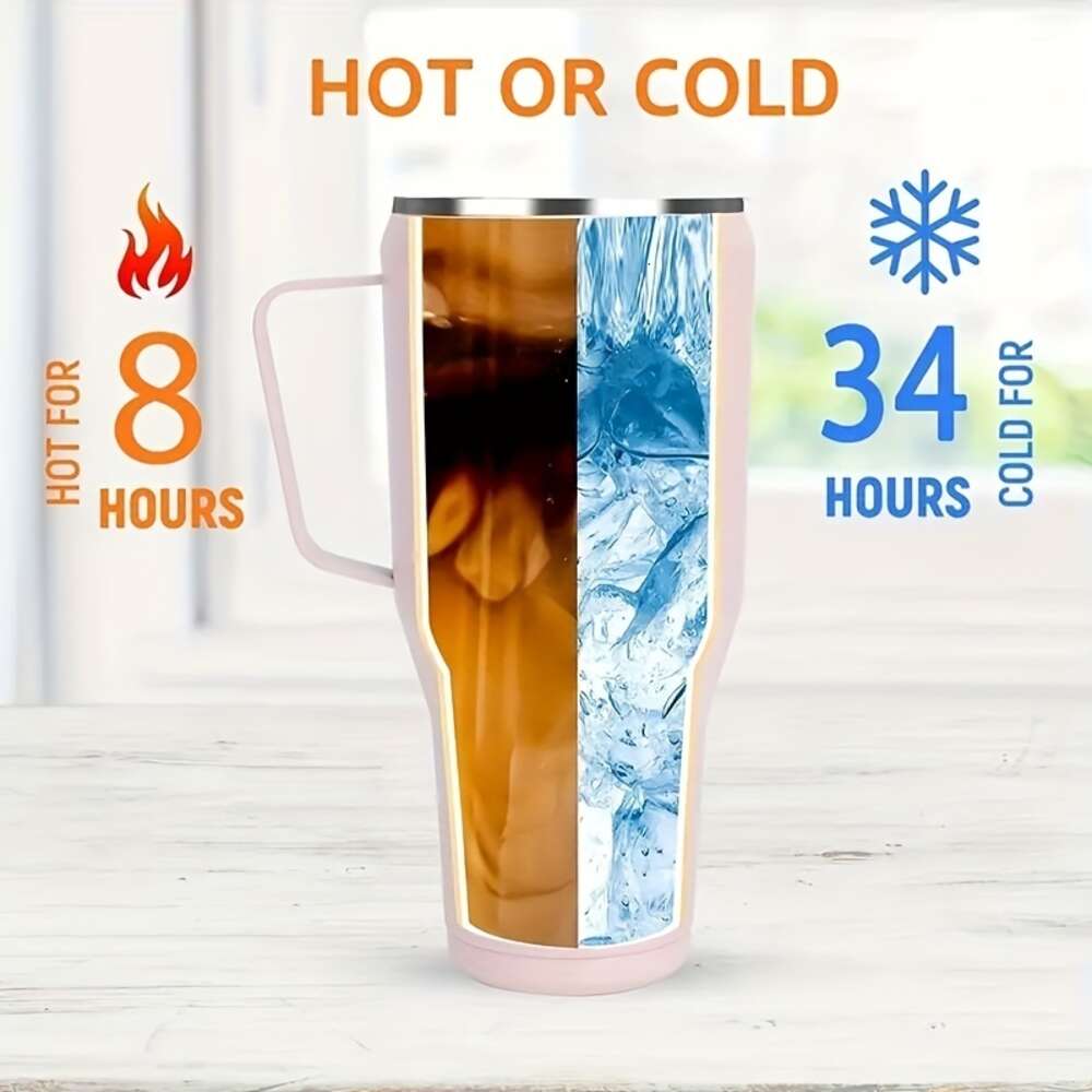 30oz/40oz جدار مزدوج لامعة من الفولاذ المقاوم للصدأ اللامبال