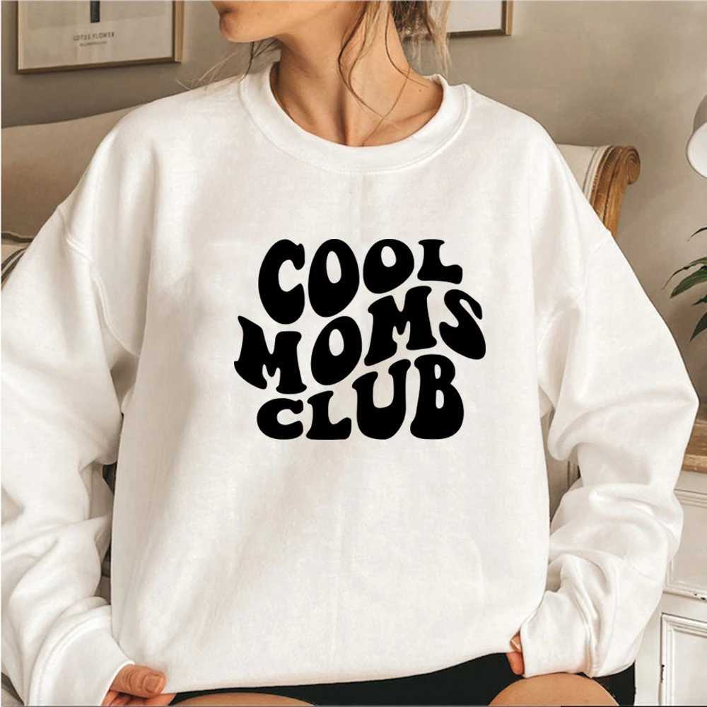 Женские толстовки с капюшоном Cool Moms Club Толстовка Mom Life Женский пуловер с длинными рукавами Повседневный графический подарок на день рождения матери 24328