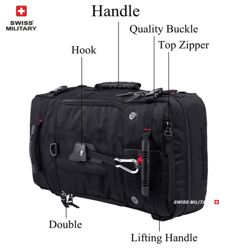 SWISS MILITARY 50L 70L Reiserucksack mit großem Fassungsvermögen Lage Sports Training Fiess Independent Schuhe Aufbewahrungstasche Laptoptaschen