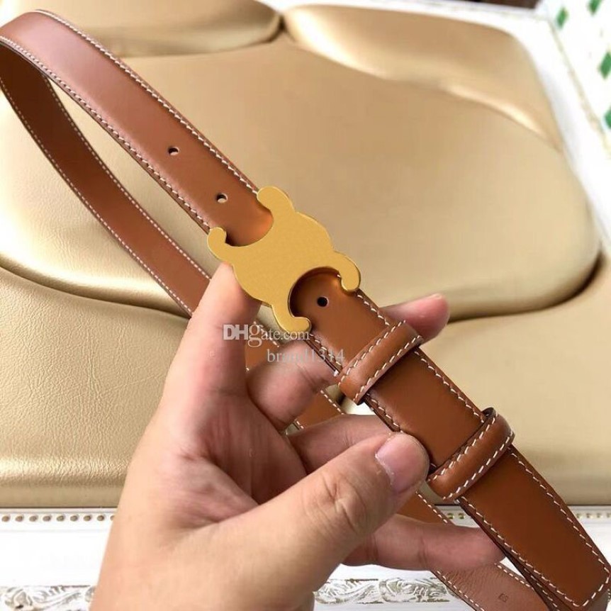 حزام للنساء من الجلد الأصلي 2 5 سم عرض جودة عالية من أحزمة المصمم S buckle