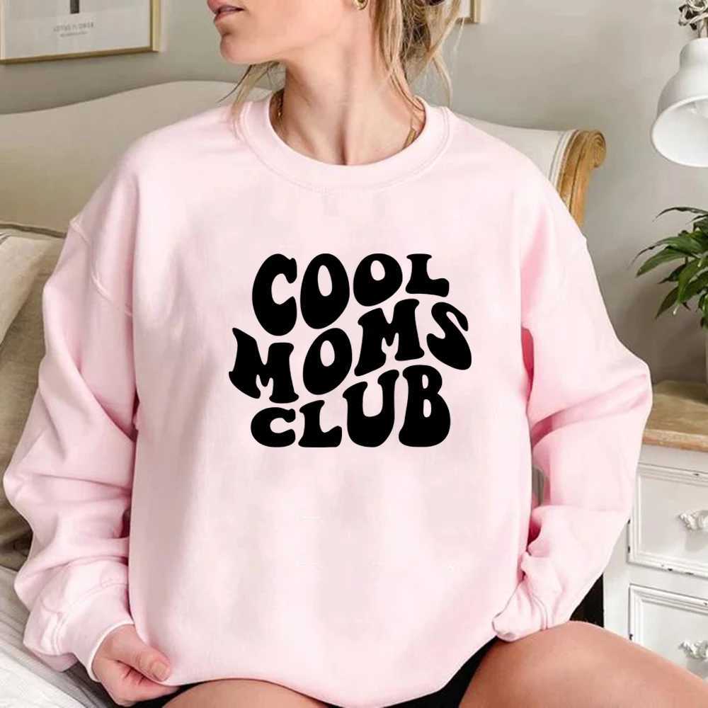 Женские толстовки с капюшоном Cool Moms Club Толстовка Mom Life Женский пуловер с длинными рукавами Повседневный графический подарок на день рождения матери 24328