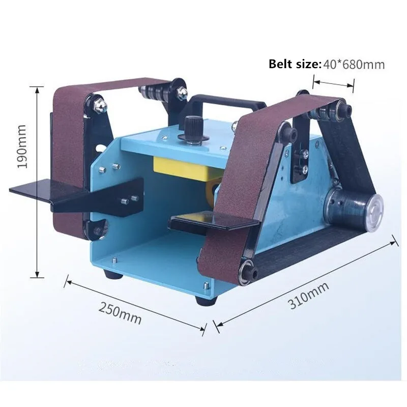 Alimentation 950w 220v ponceuse à bande meuleuse multifonctionnelle électrique bande Abrasive Hine polissage ceinture meulage Hine métal bois poli