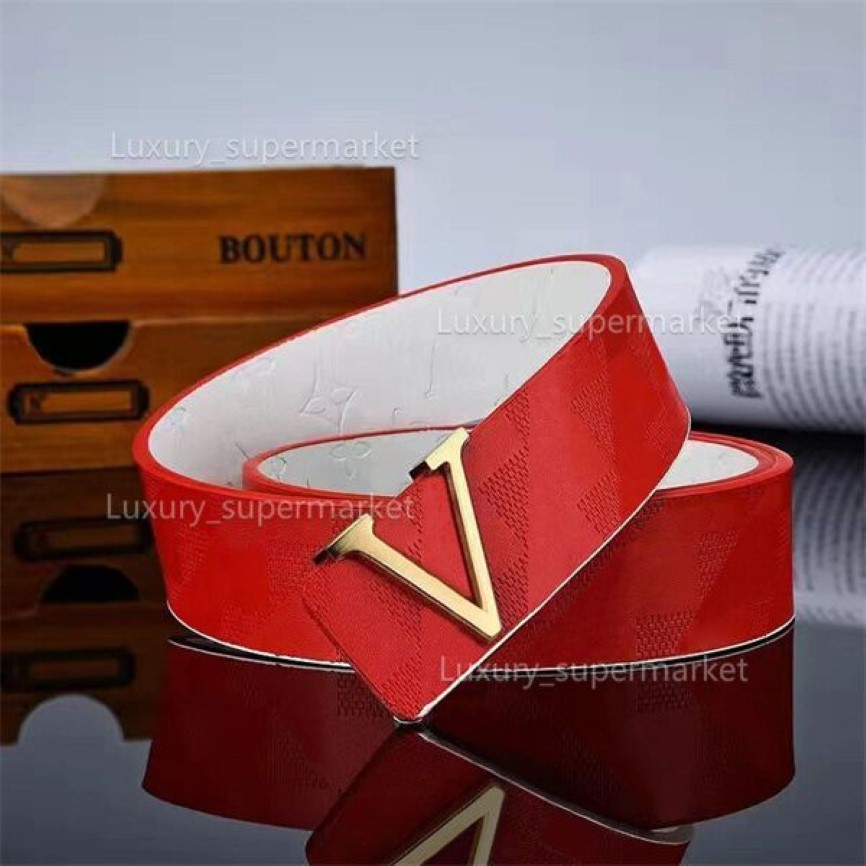 Fivela de moda Largura de cinto de couro genuíno 4c0mm 20 estilos altamente qualidade com designer de caixa homens mulheres cinturões AAA20881302Z