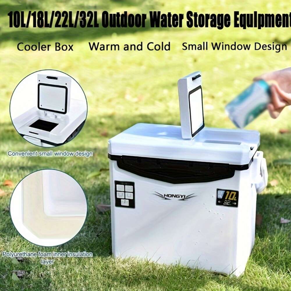 2.64/4.76/5.81/8.45gal Ice for Outdoor Fishing Camping Picnic Trip, Portable Storage Cooler Box