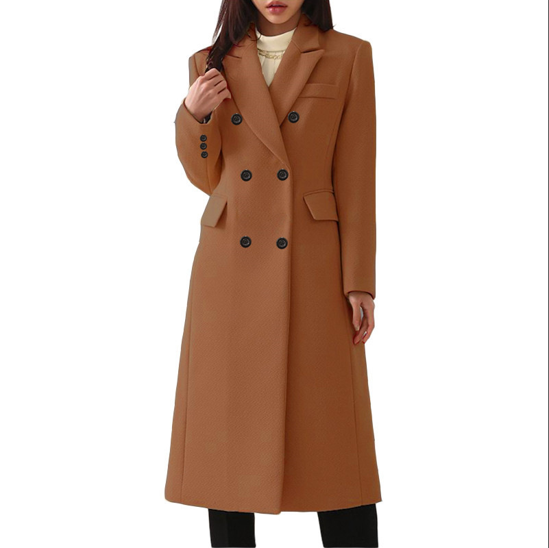 Projektant Casual Business Trench Płaszcz Ożyw Dwnie namionowe Wook wełna Tweed Tweed wełniana wełna Moda Women Windbreaker Windbreaker Płaszcze